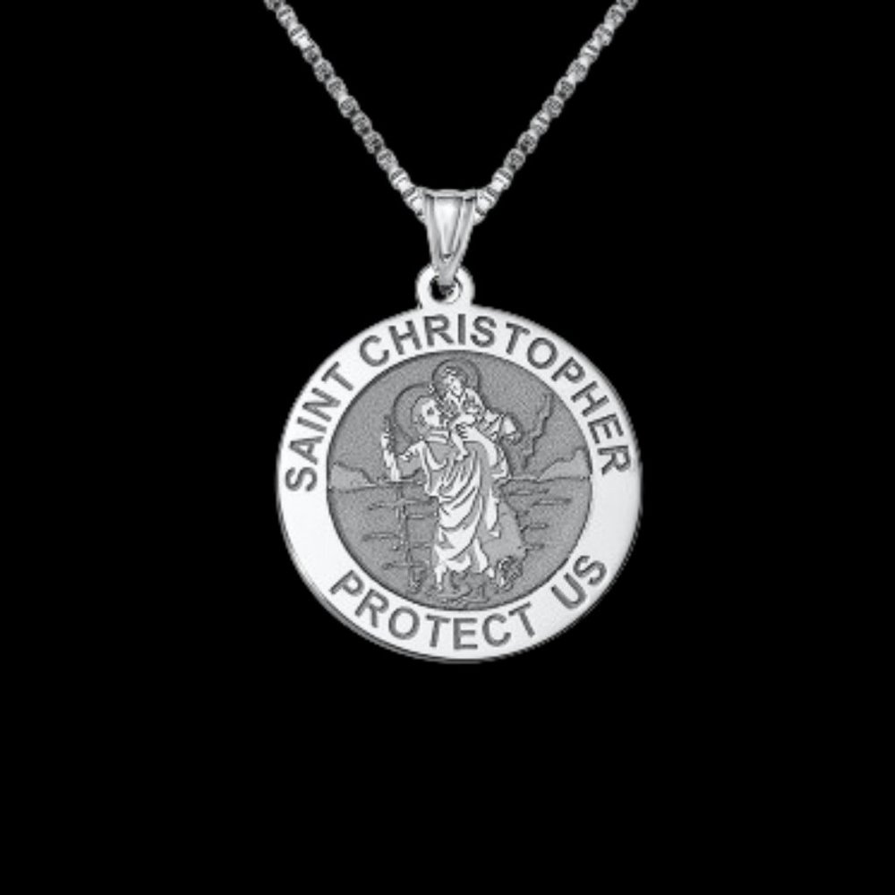 St. Christopher Catholic Medal Necklace - Picture 9 of 10